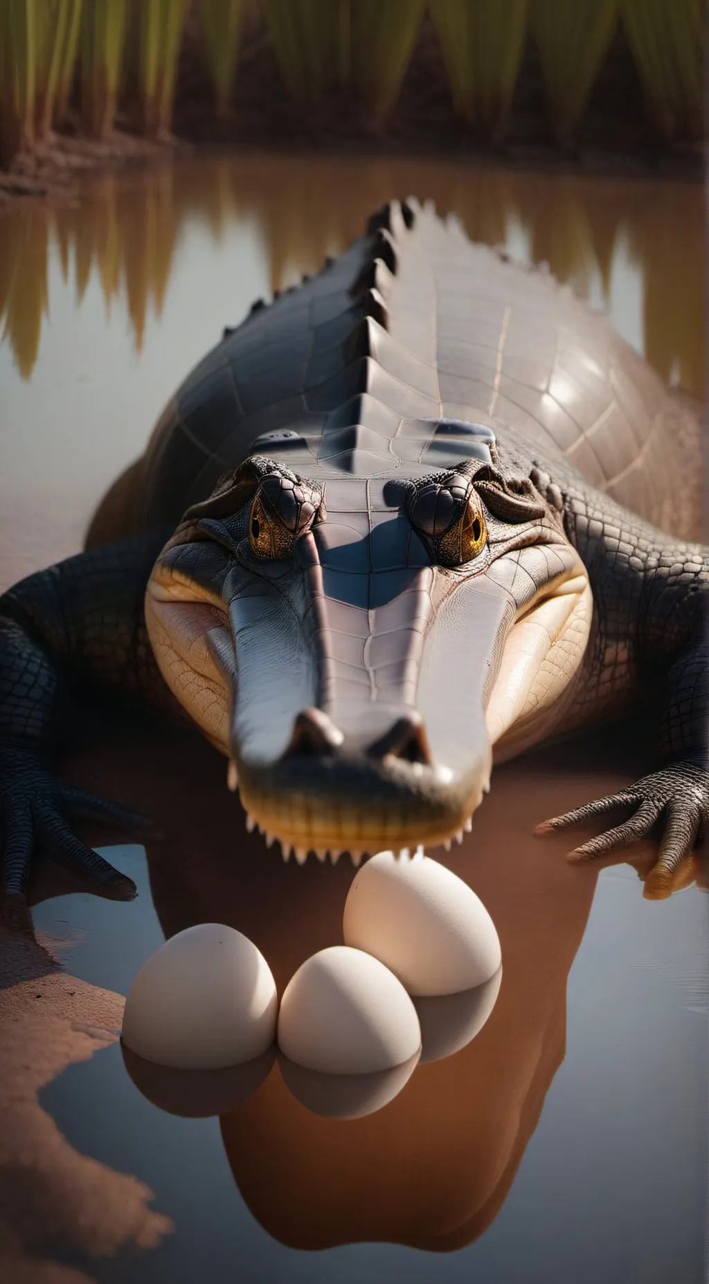 ai character: alligator background