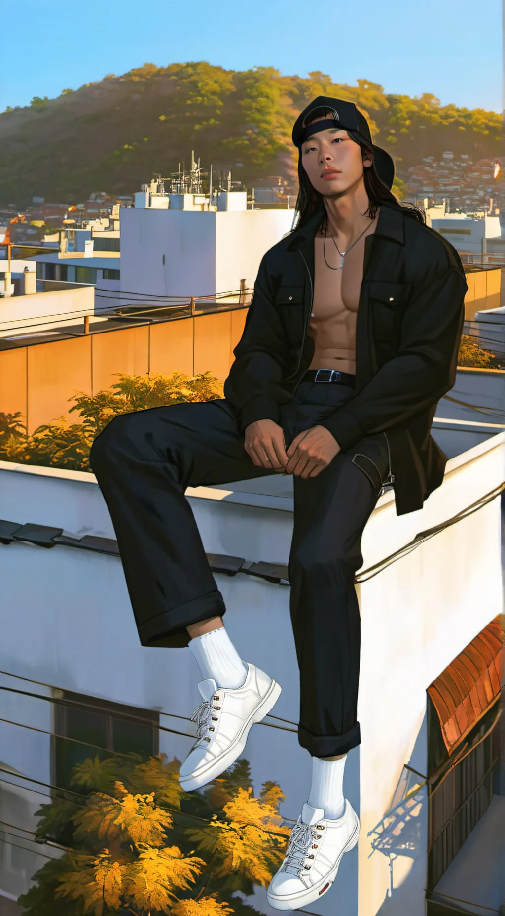 ai character: Chris  background