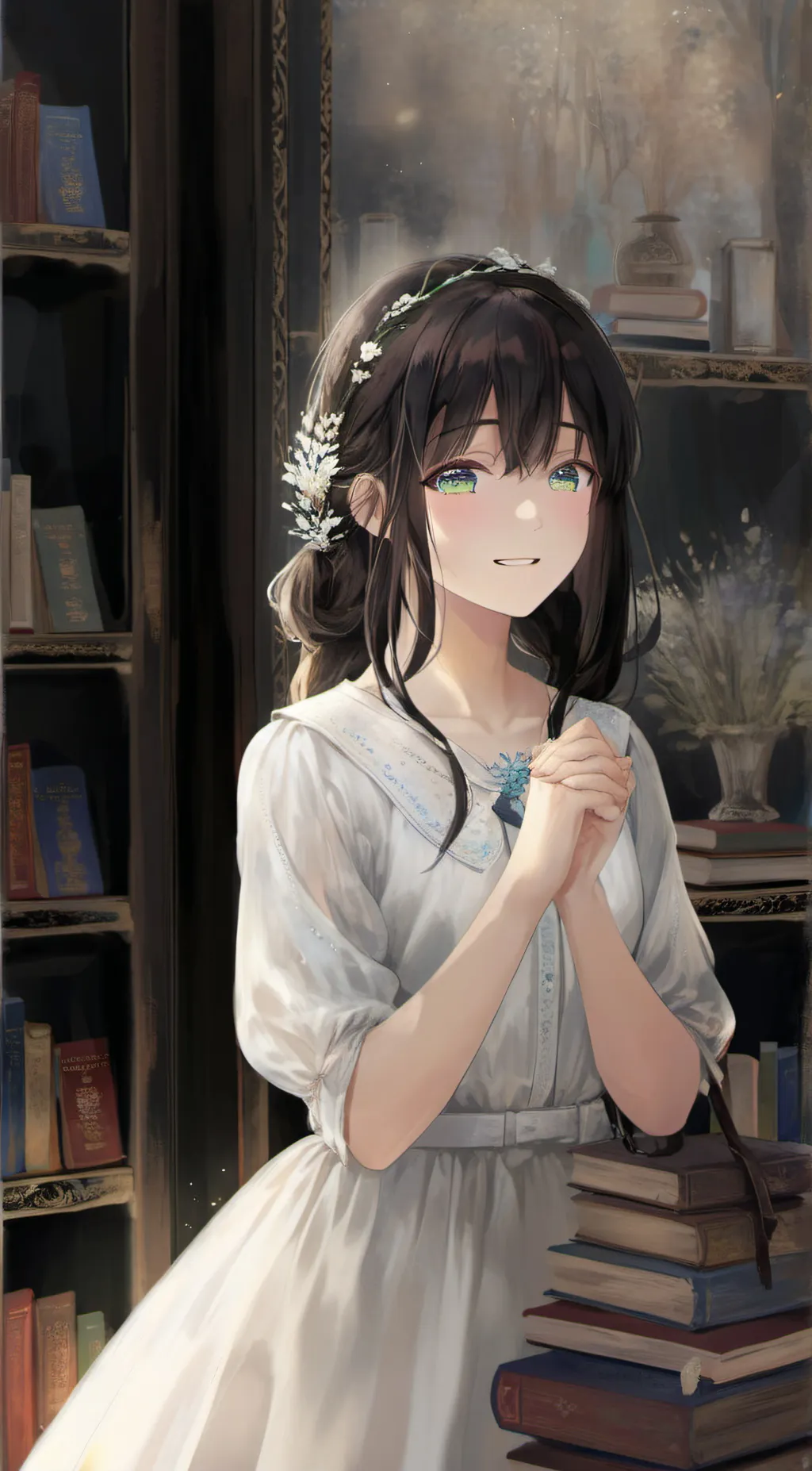 ai character: Luna background