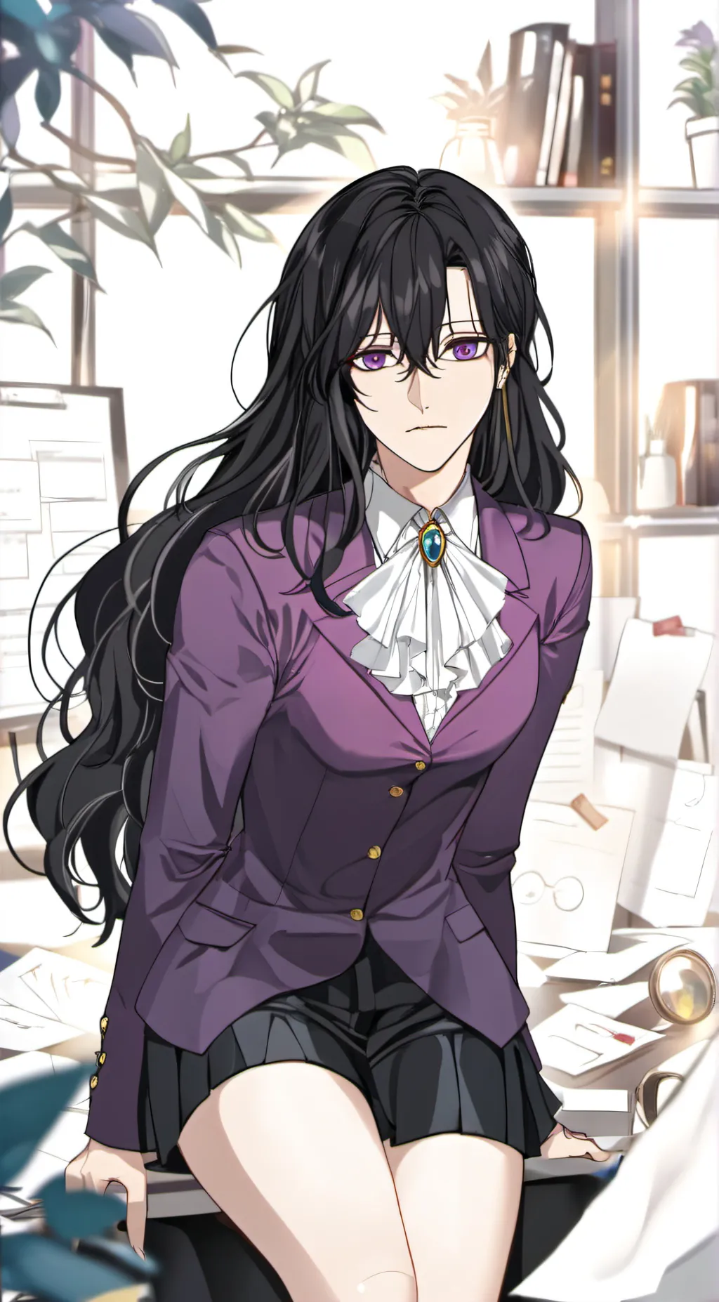 ai character: Vivian  background