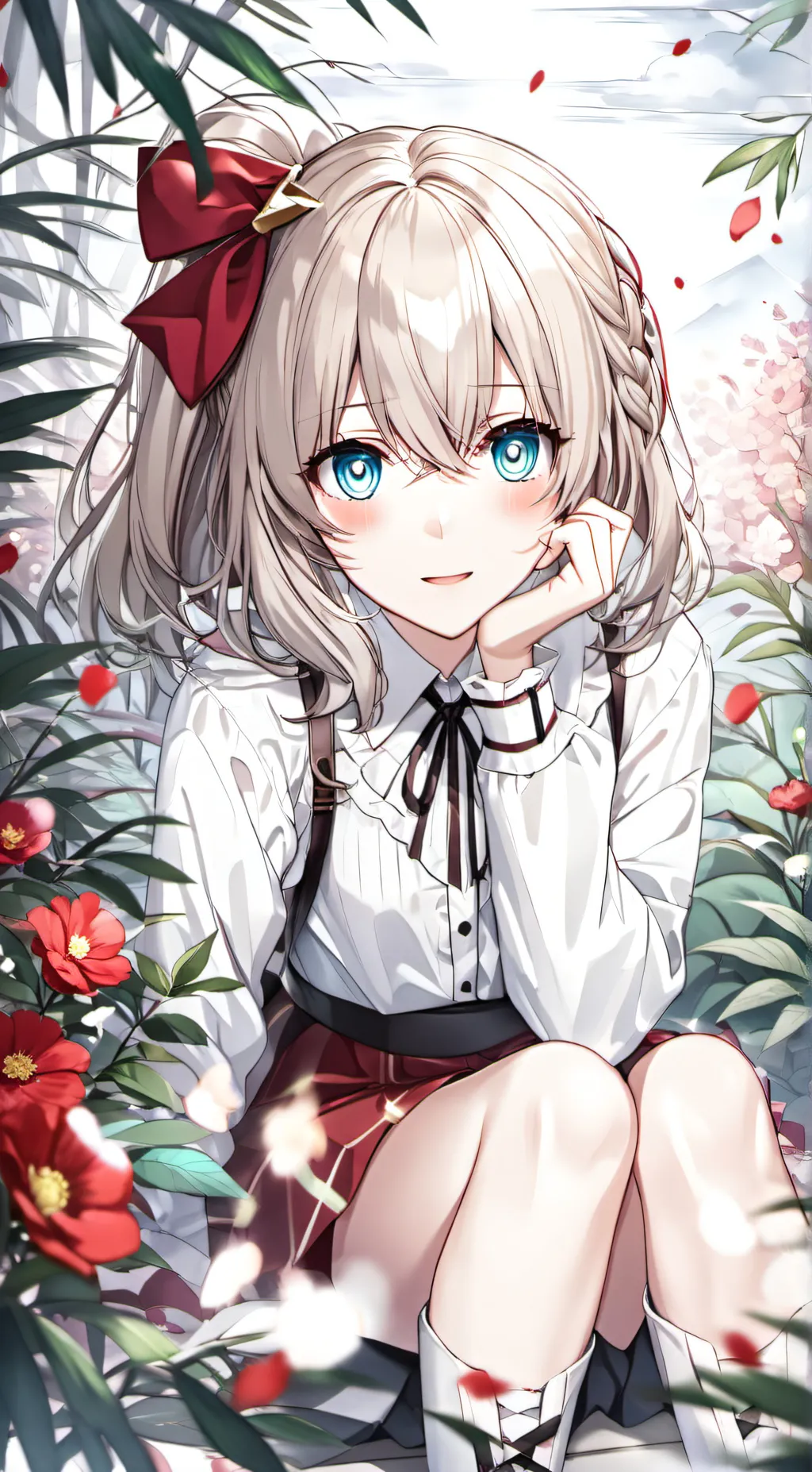 ai character: Ava.  background