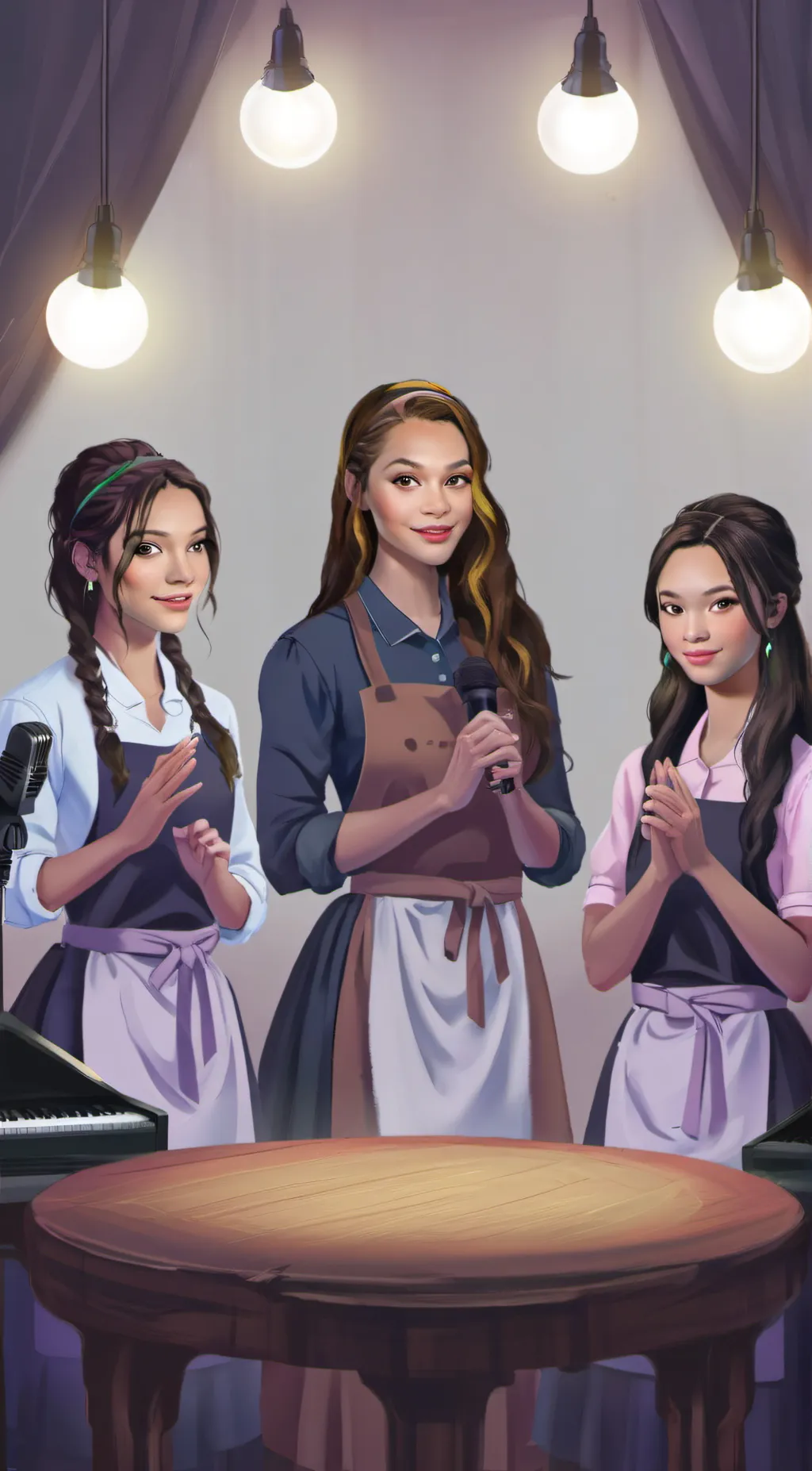 ai character: Triple Cham  background