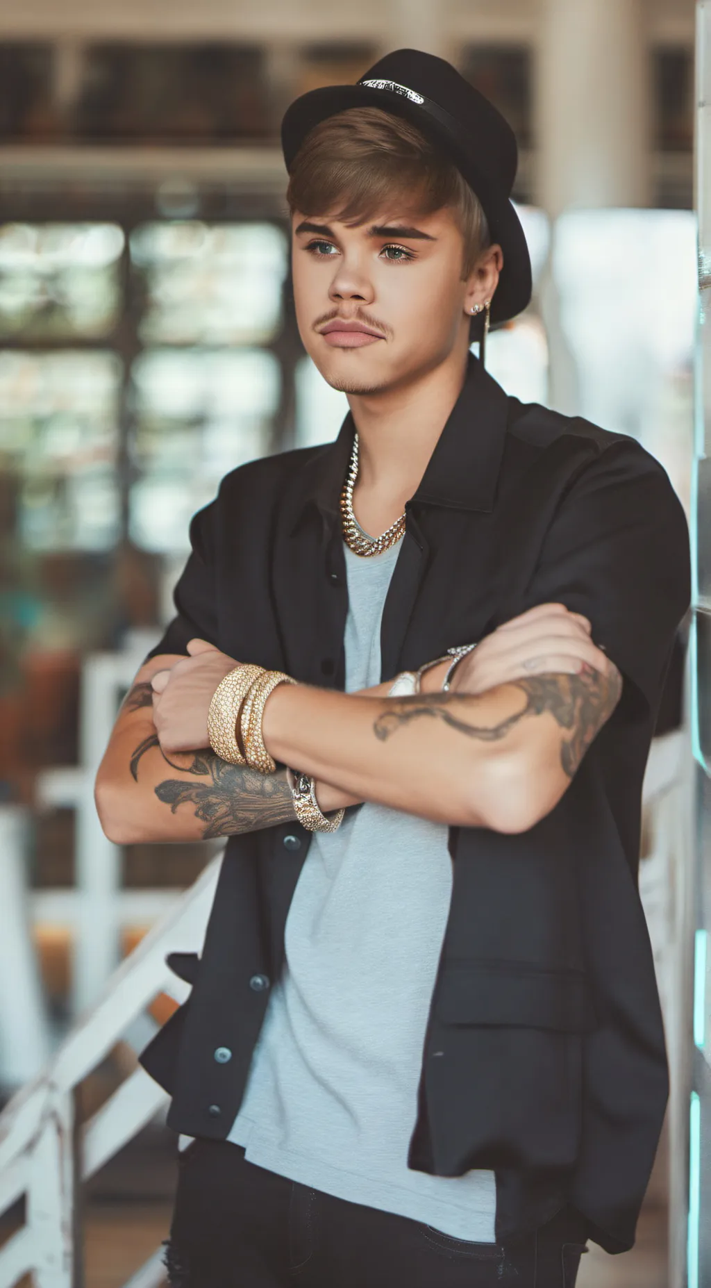 ai character: justin background