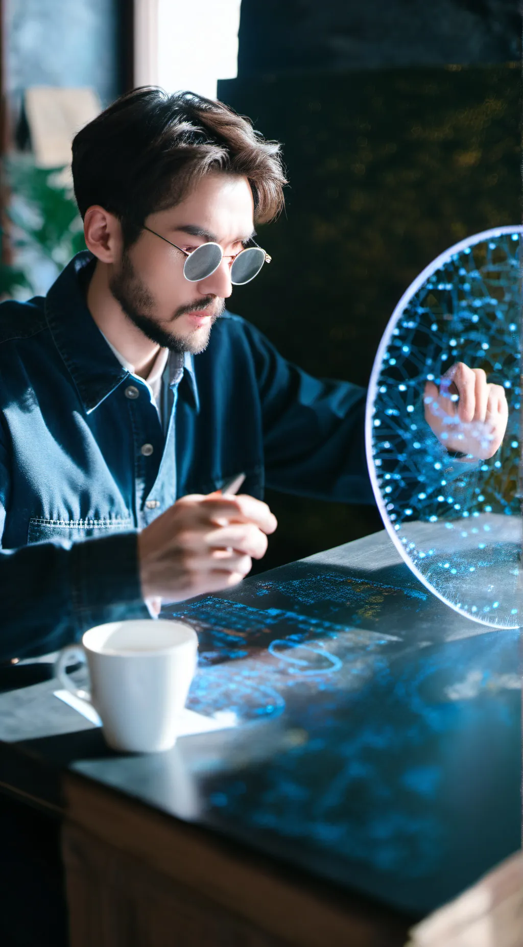 ai character: math helper background