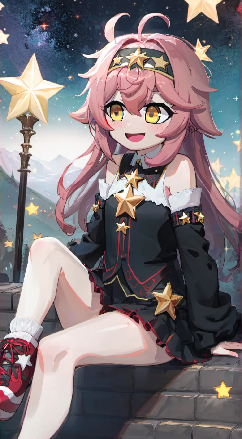 ai character: Cleffa background