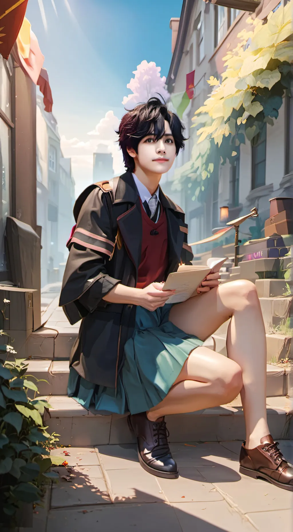 ai character: daneil☆♧ background