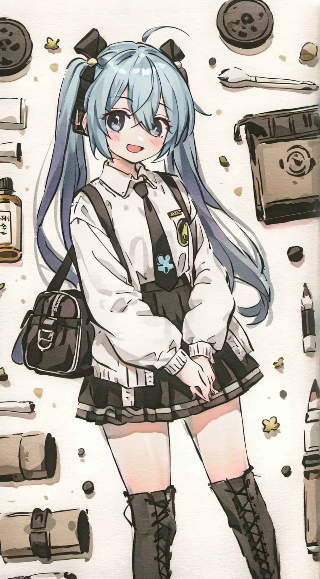 ai character: miku hansiku background
