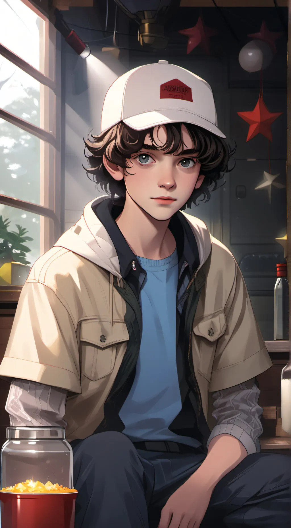 ai character: Mike Wheeler  background