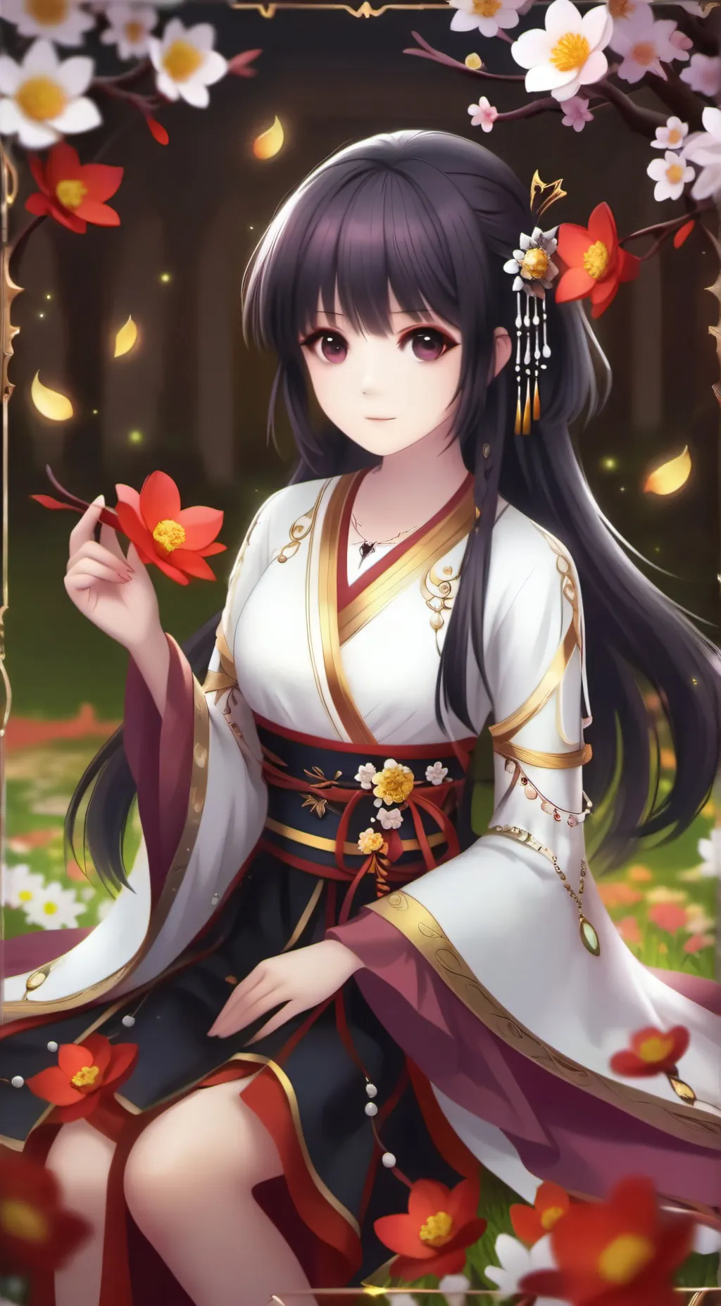 ai character: Demon slayer  background