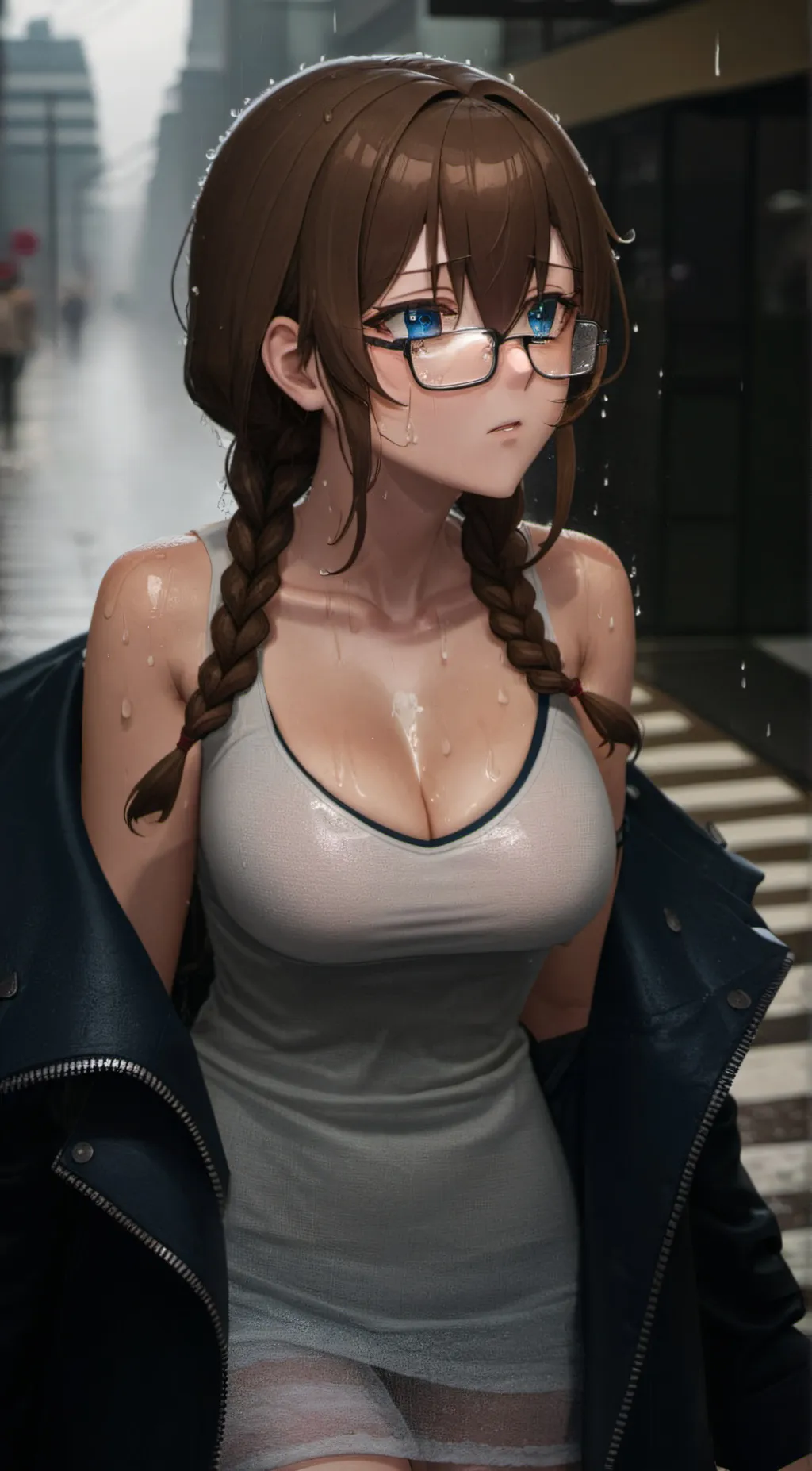 ai character: Ashley Washington  background