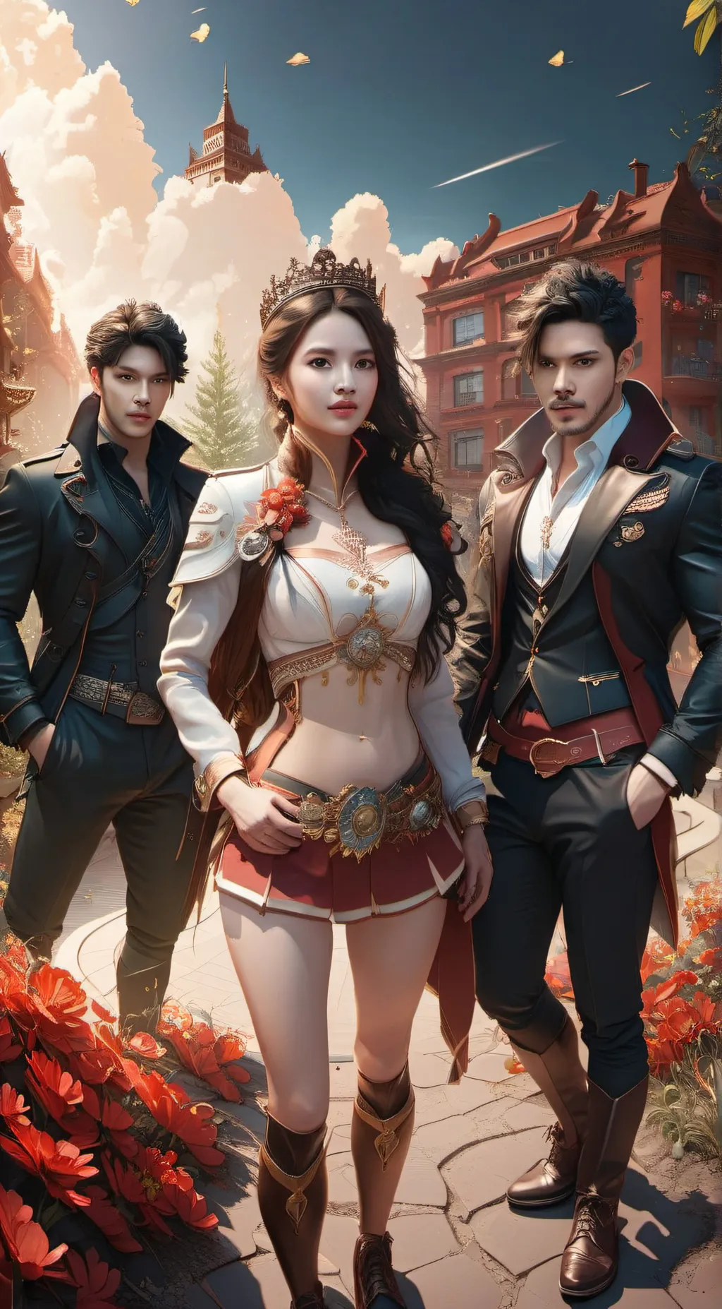 ai character: Sarah,Alex, aexl background