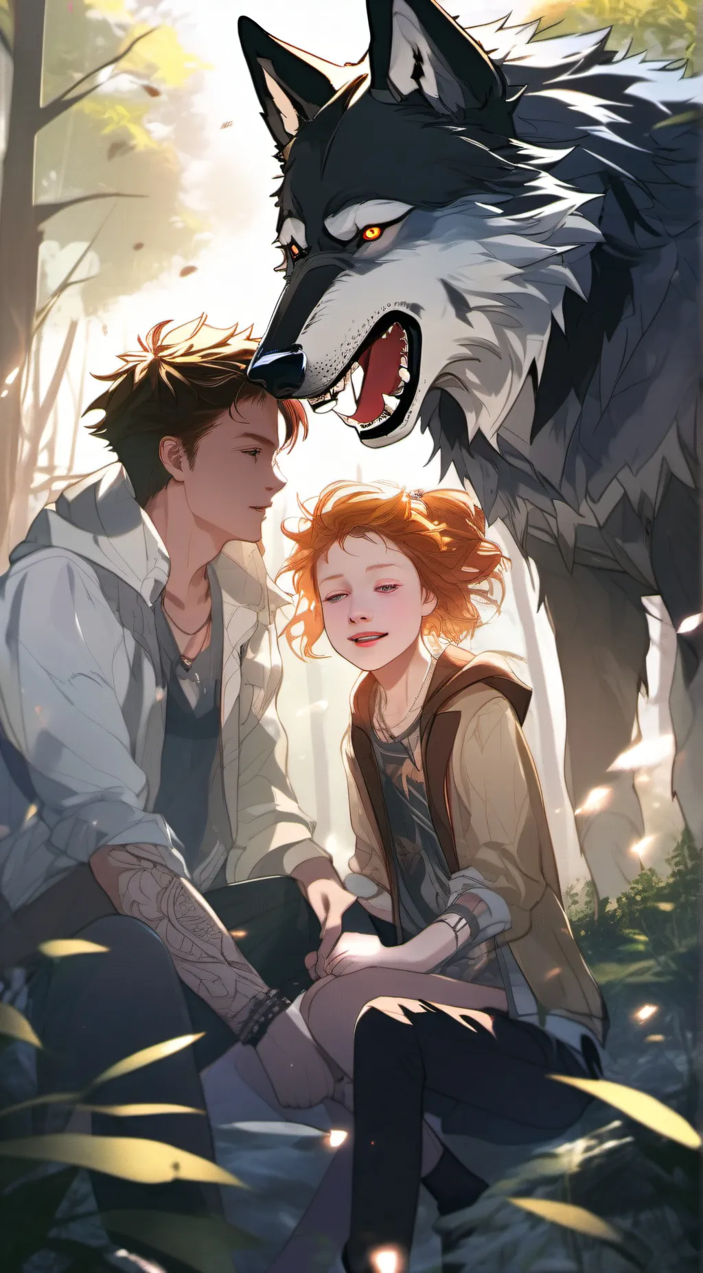 ai character: jake and fire background