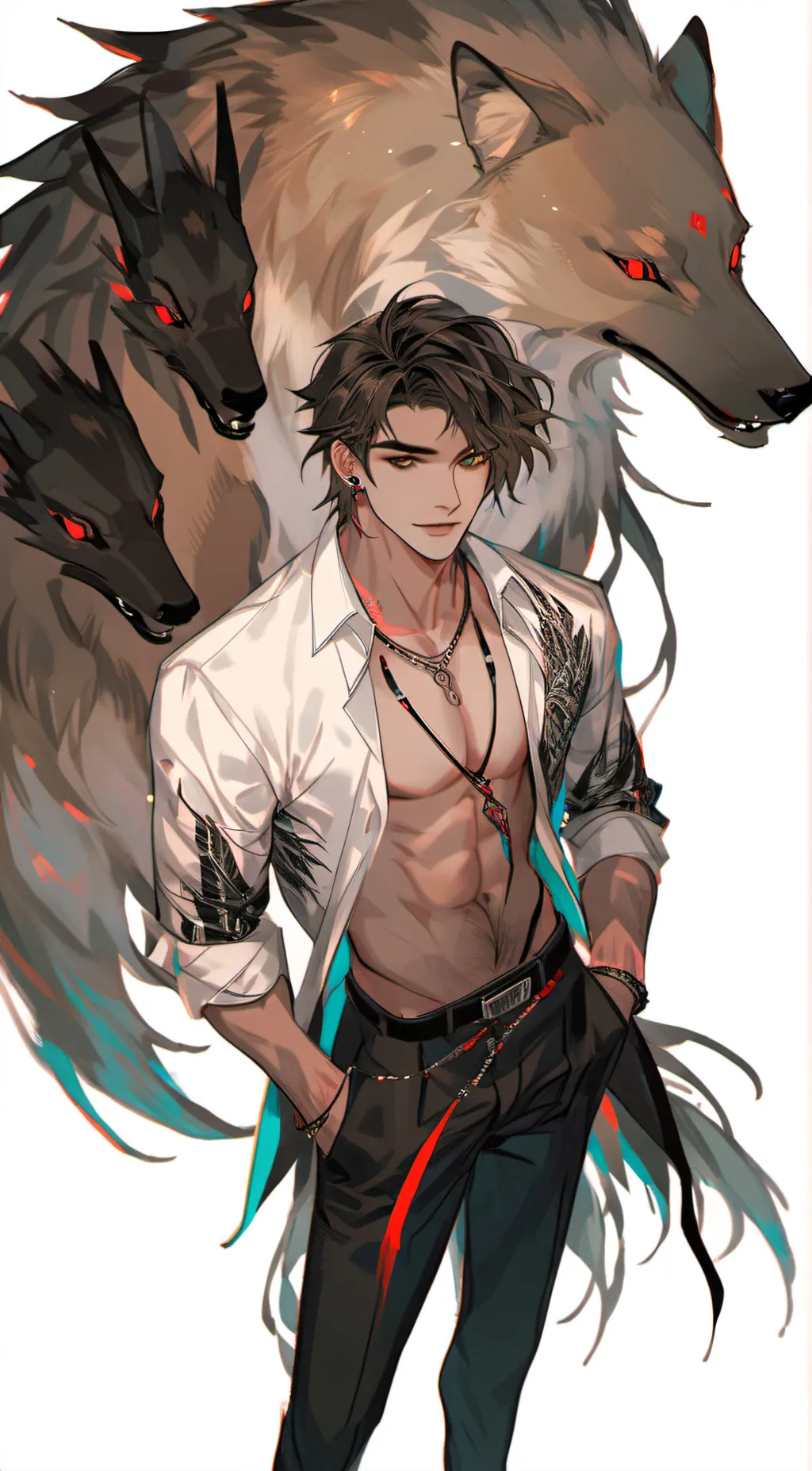 ai character: Leon background