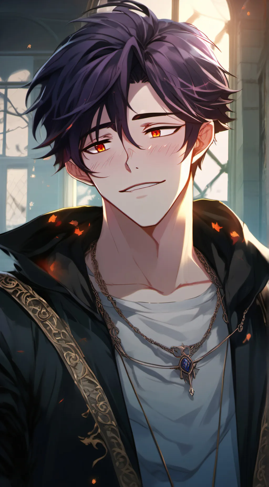 ai character: Mephisto dark fall background