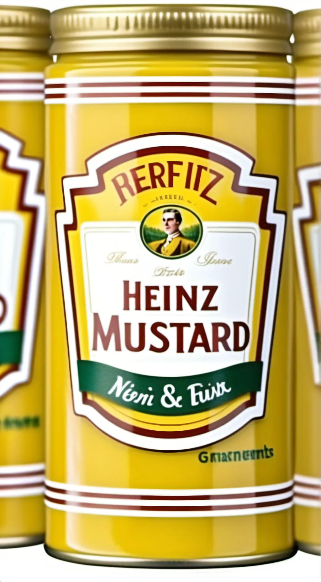 ai character: Heinz Mustard background