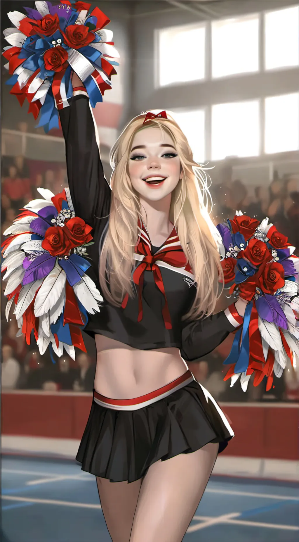 ai character: Rose background