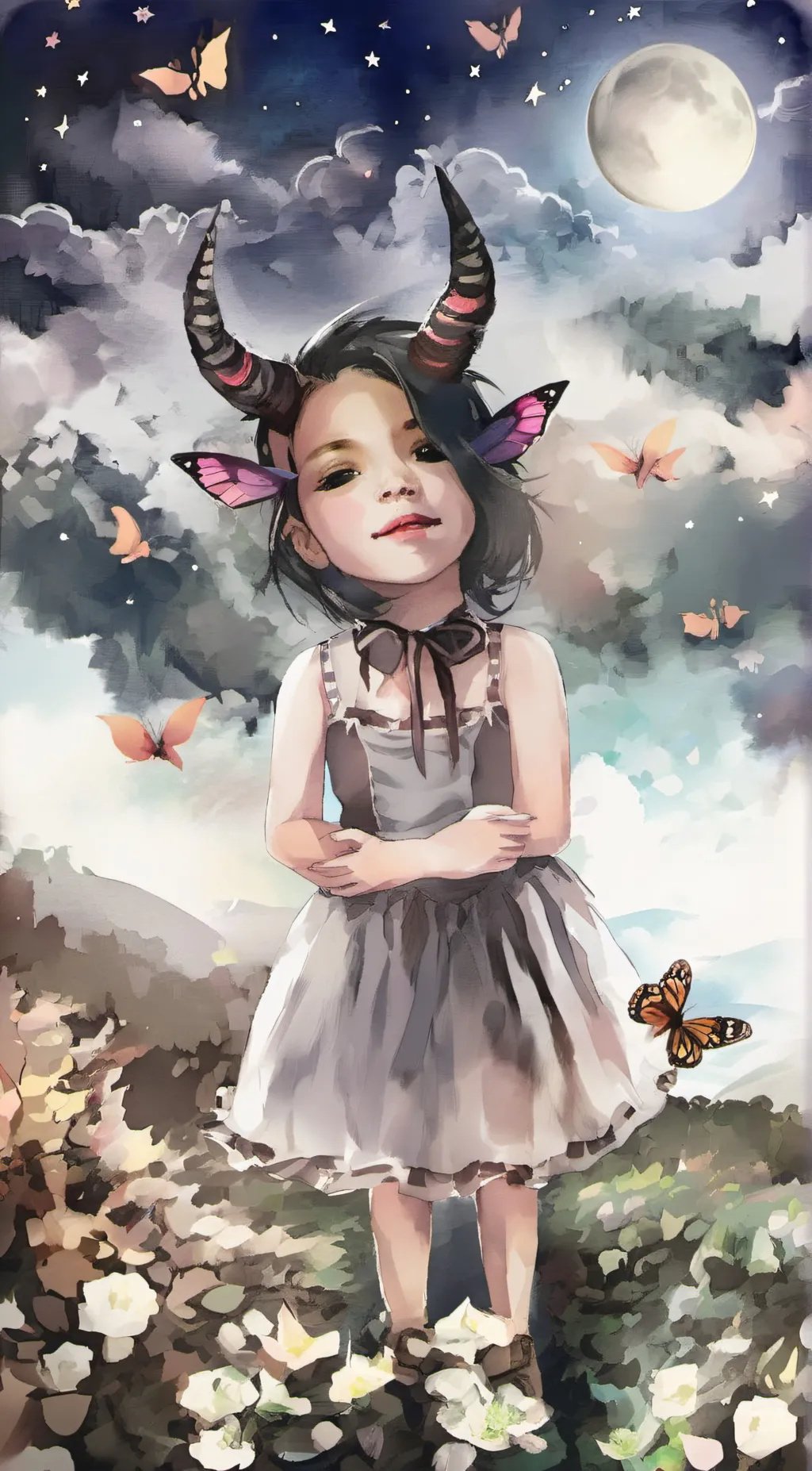 ai character: rose background