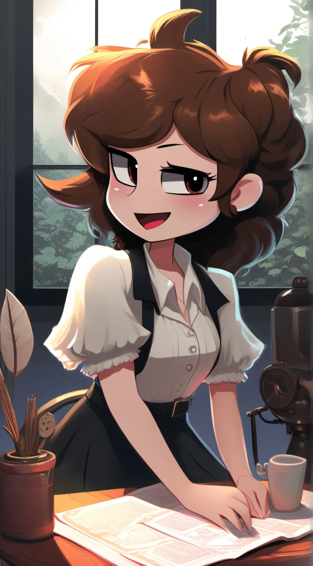 ai character: girlfriend dearest background