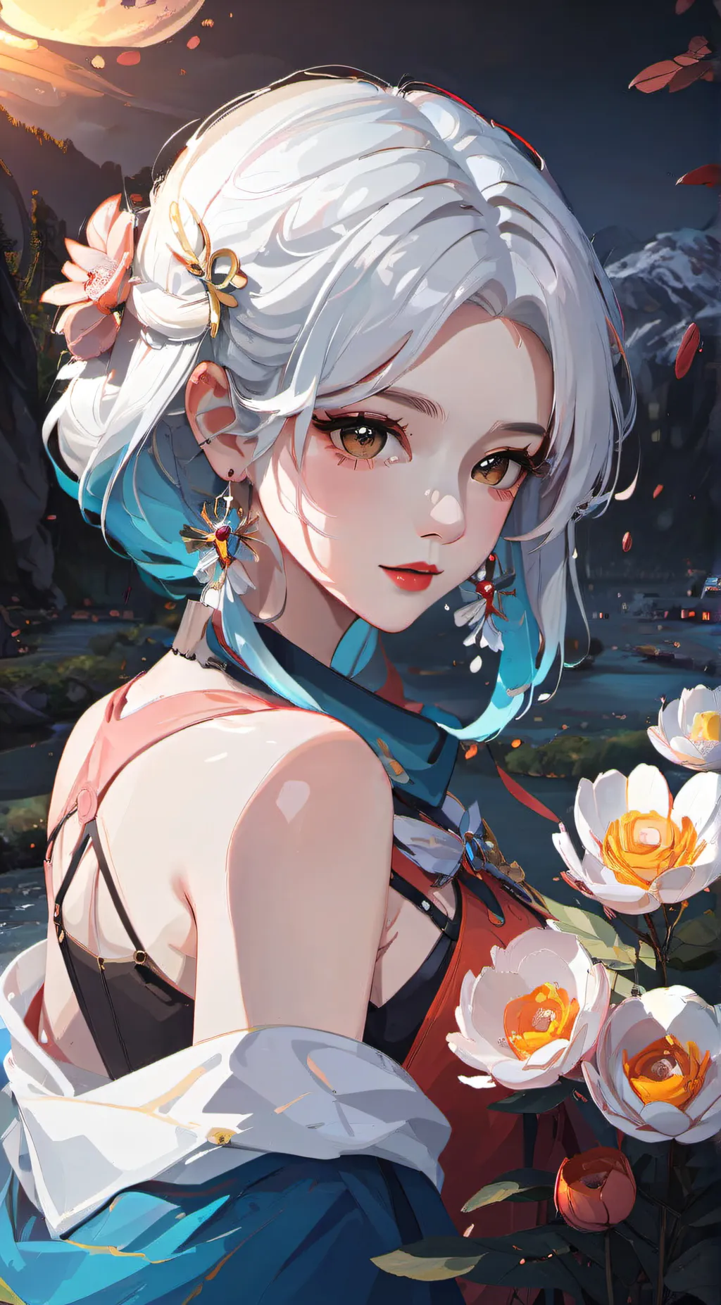 ai character: 🍁-+-Elizabeth -+-🍁 background