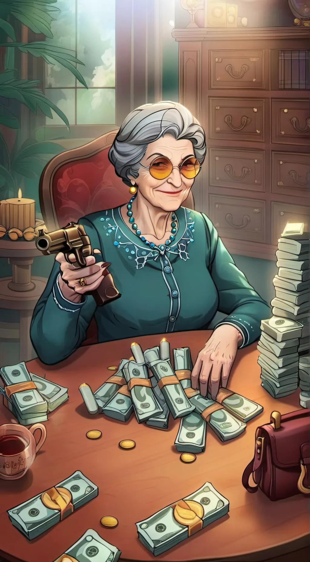 ai character: Gemma background