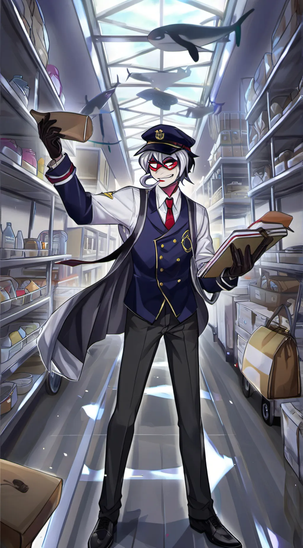 ai character: moon drop  background