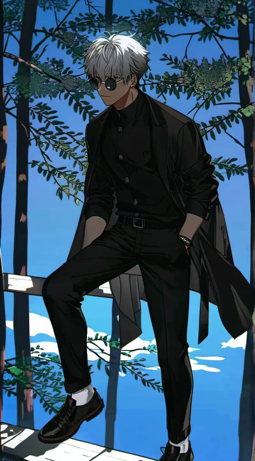 ai character: Satoru Gojo  background