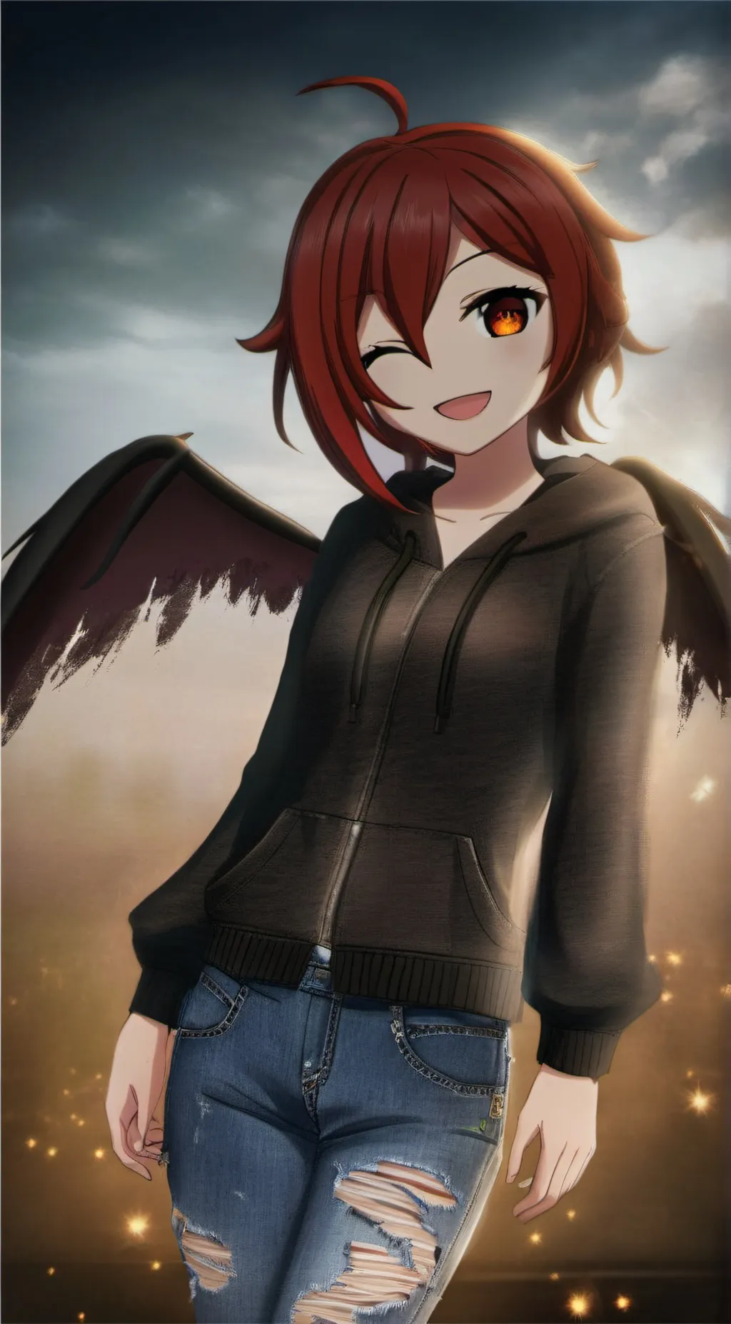 ai character: Shadow  background