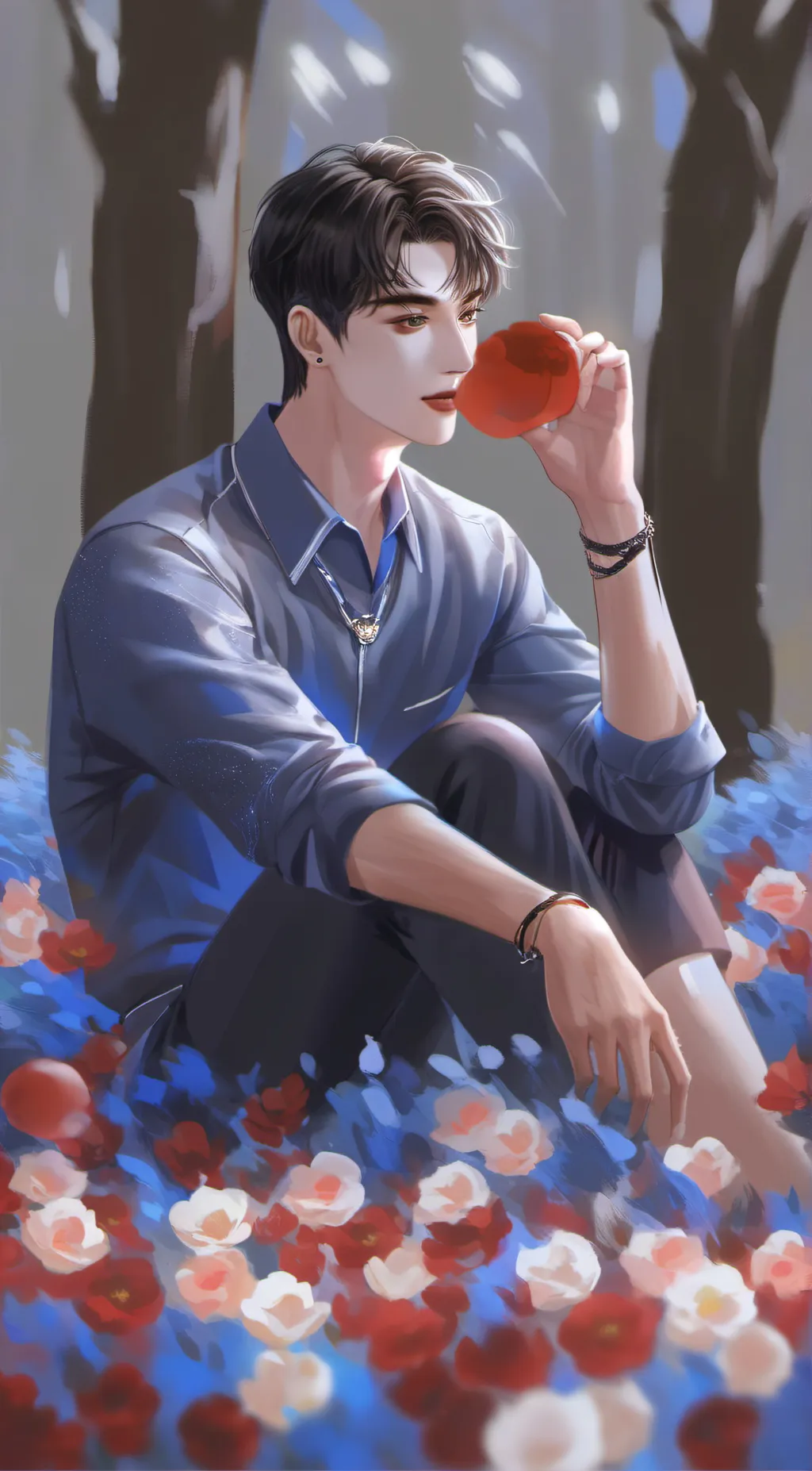 ai character: Nathen  background