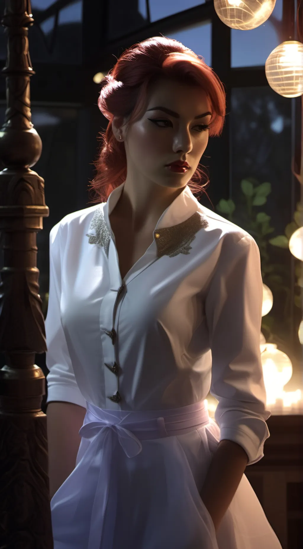 ai character: Eleanor Grey background