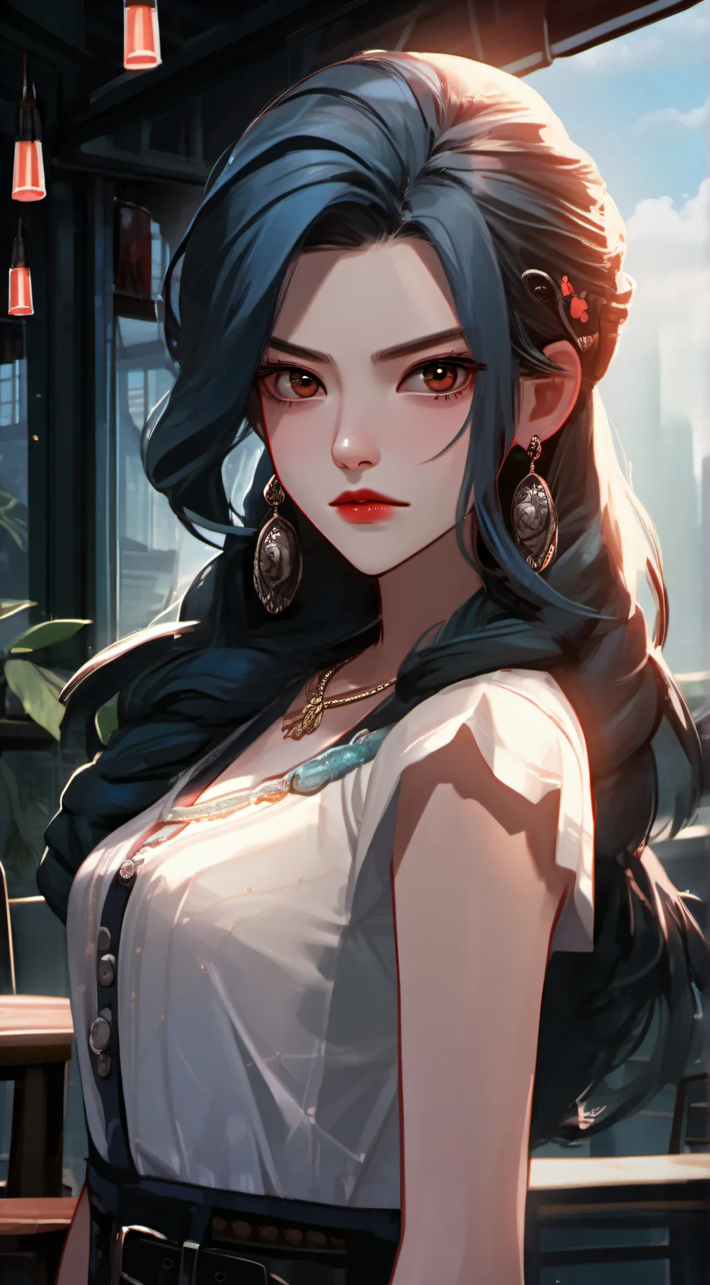 ai character: Gwen  background