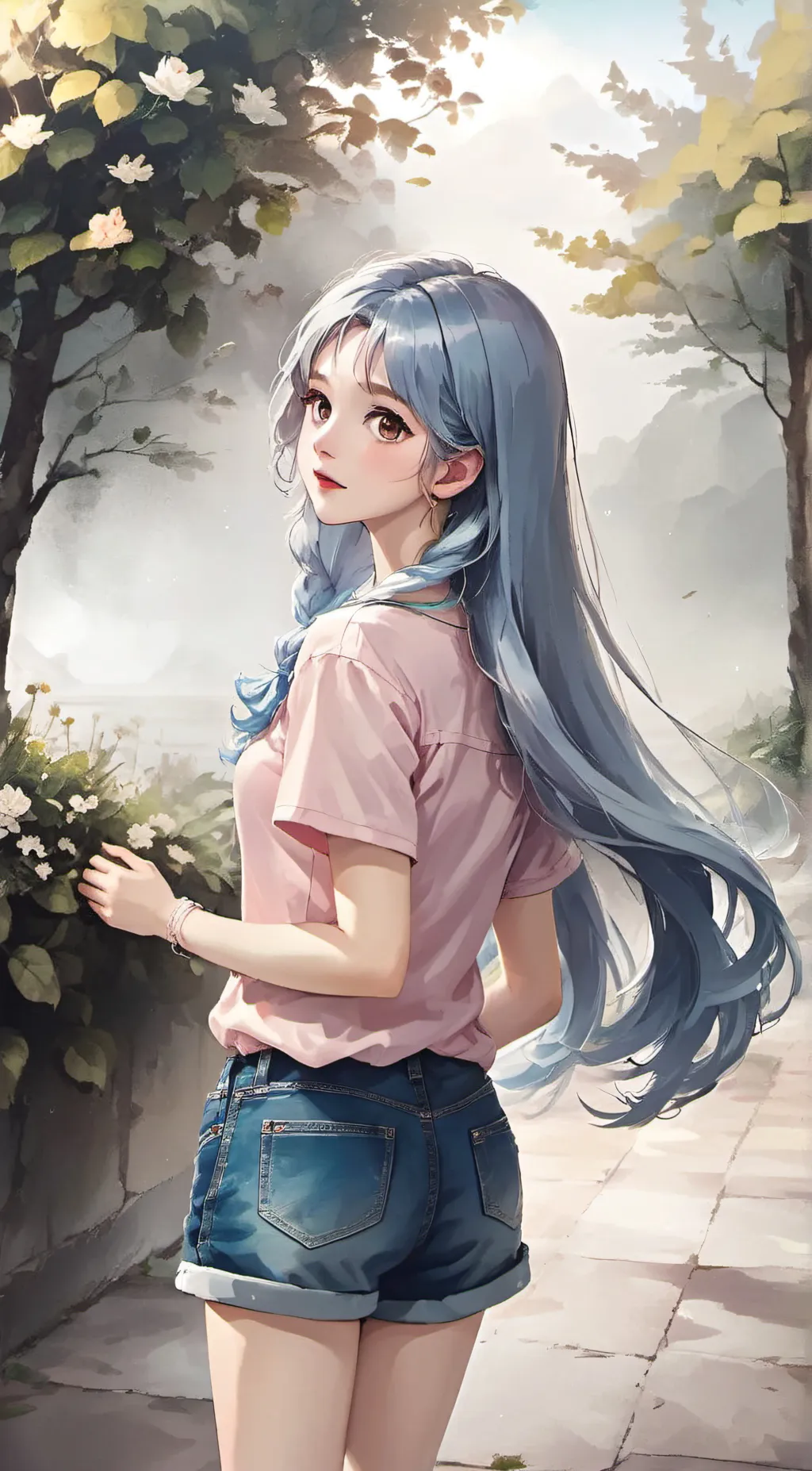 ai character: Ashley background