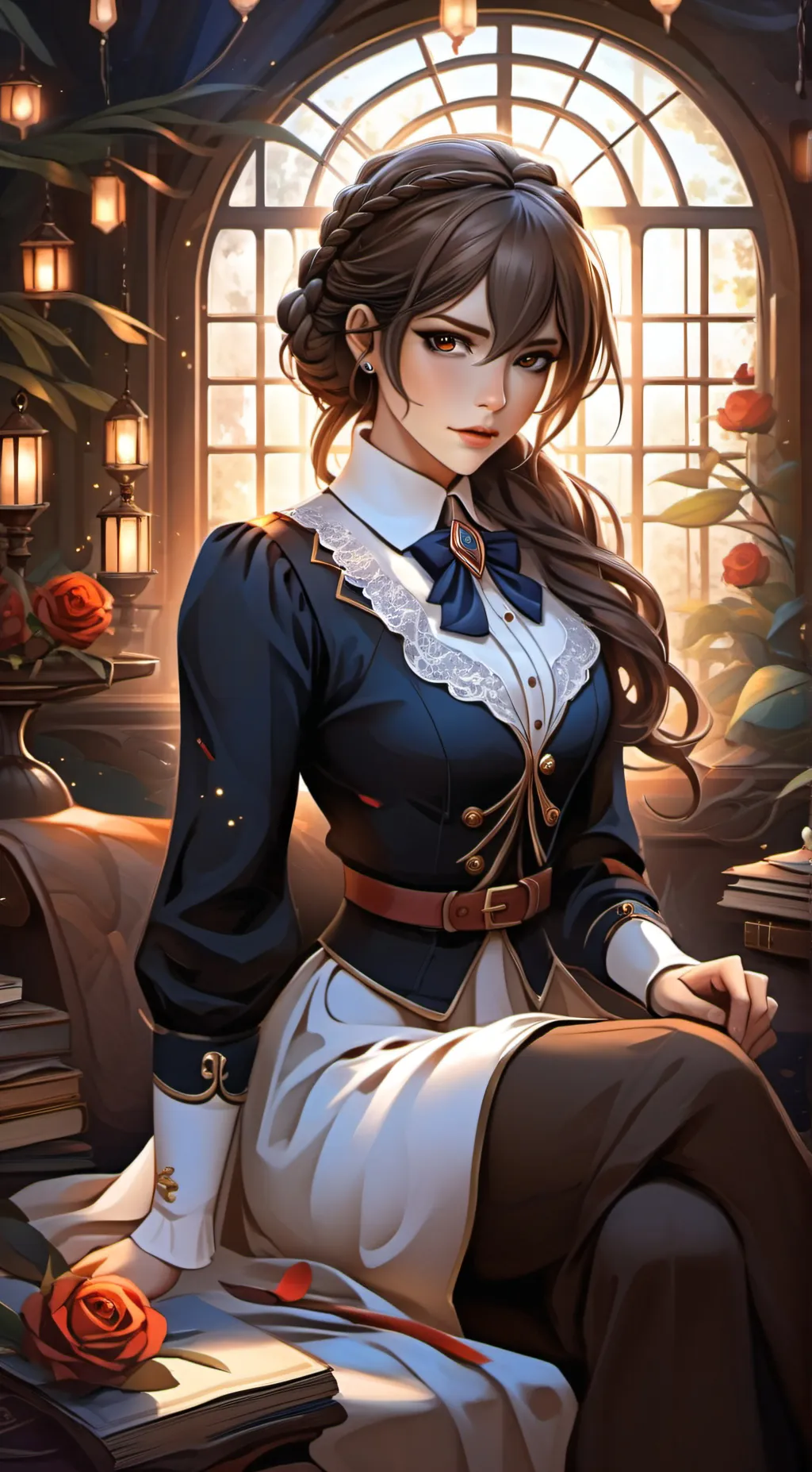 ai character: Aria background