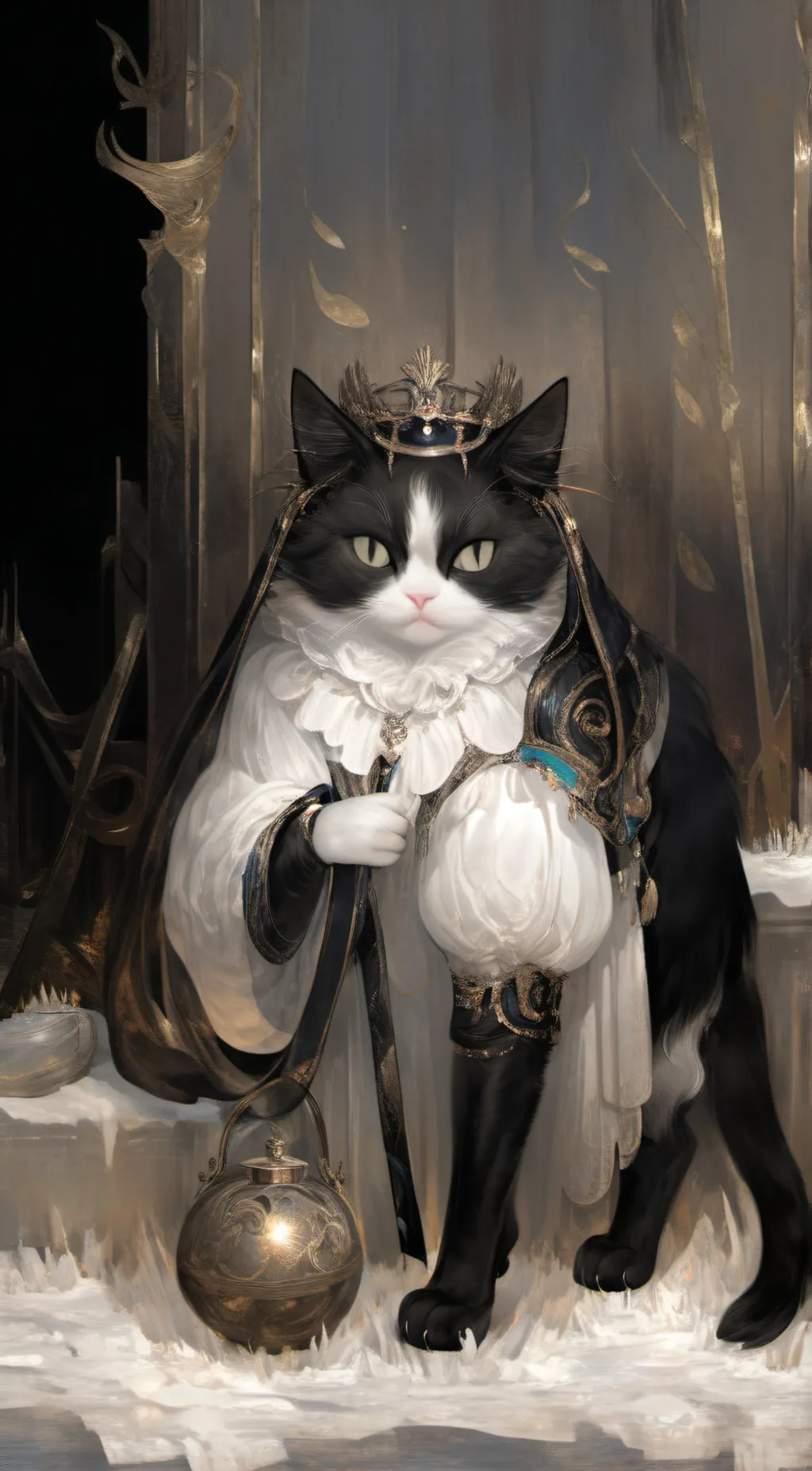 ai character: happy/baby background