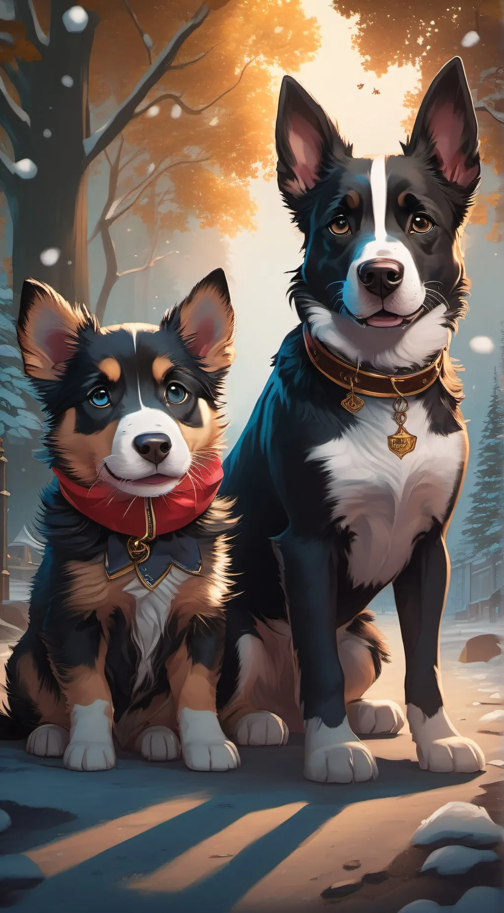 ai character: Duke and king  background