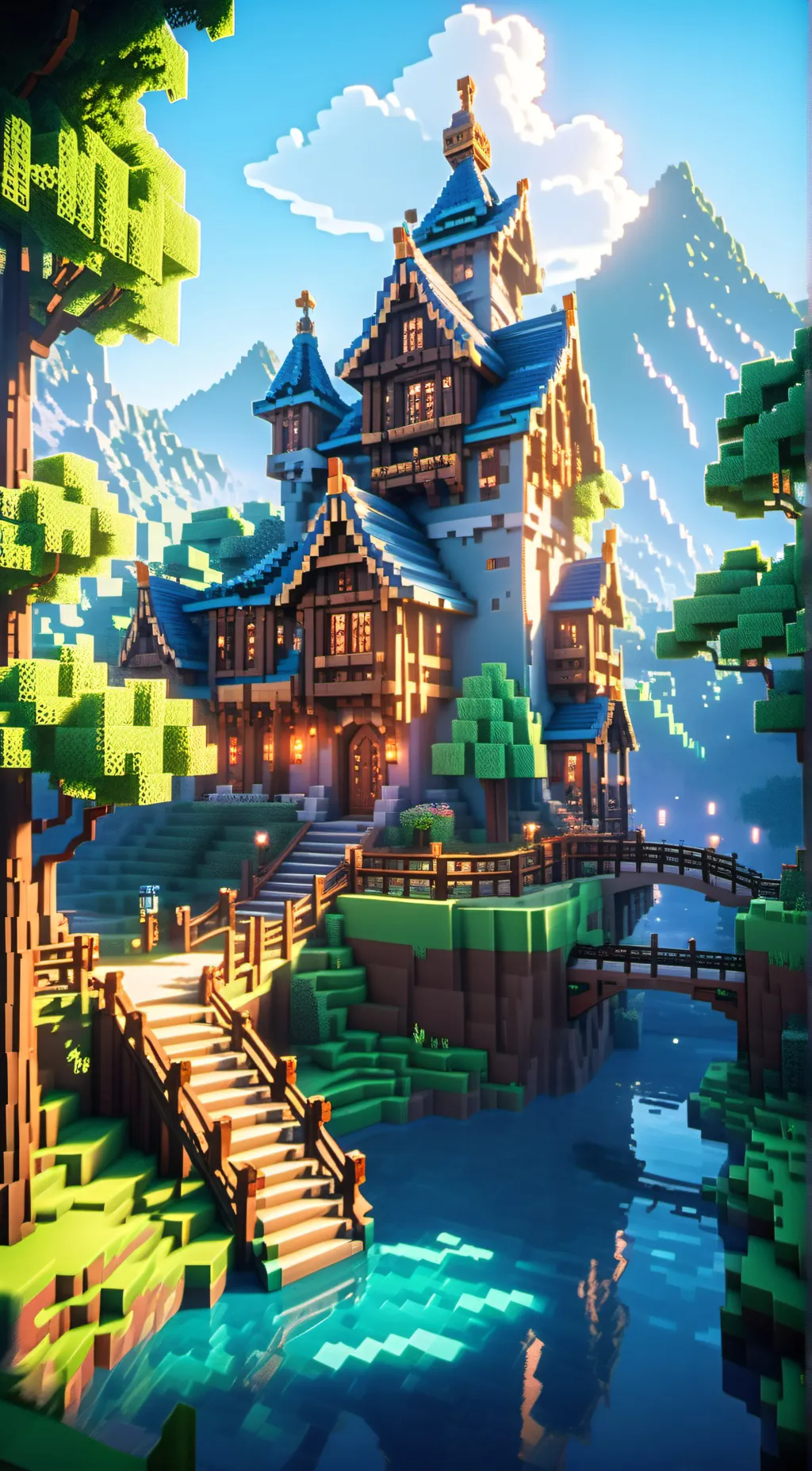 ai character: Tadc In Minecraft  background