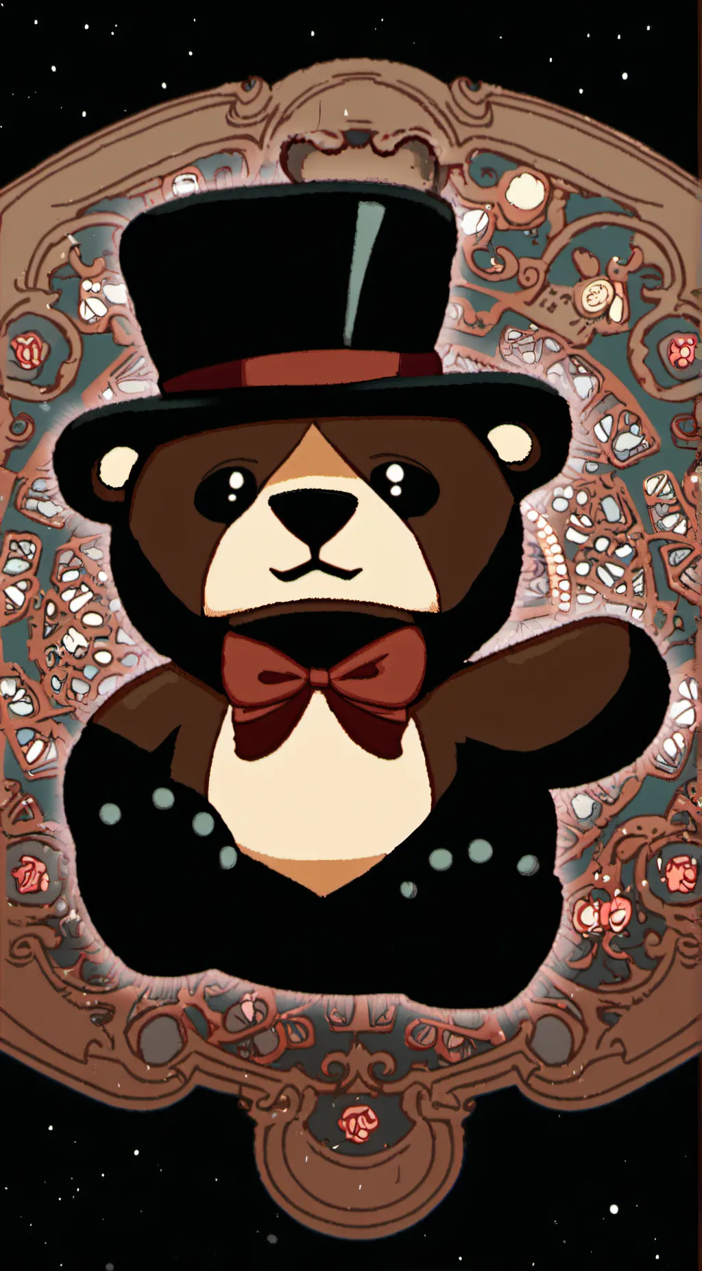 ai character: fredbear plush background