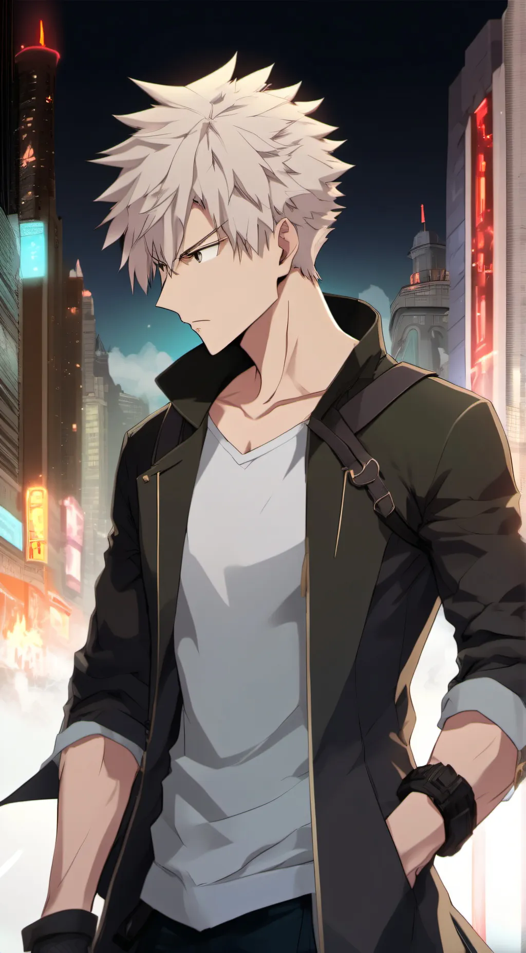 ai character: Bakugou  background