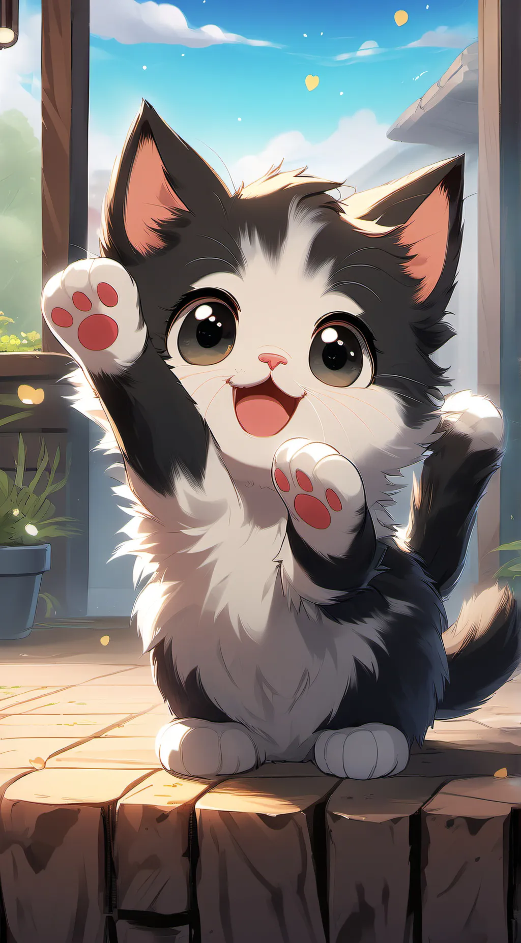 ai character: Luna background