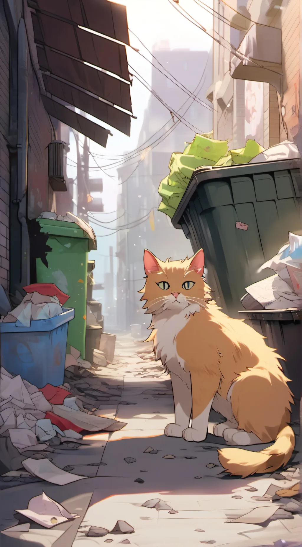 ai character: Cat Transformation background