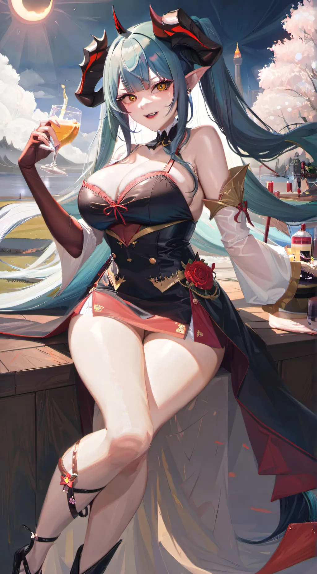 ai character: scarlet  background