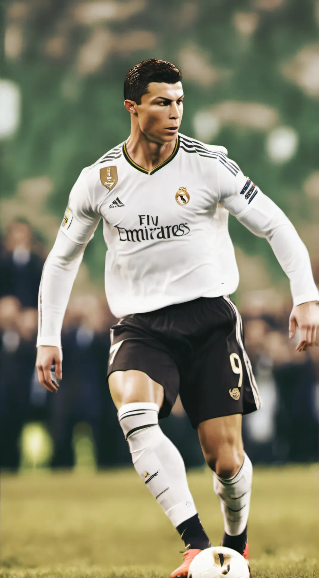 ai character: cristiano ronaldo  background