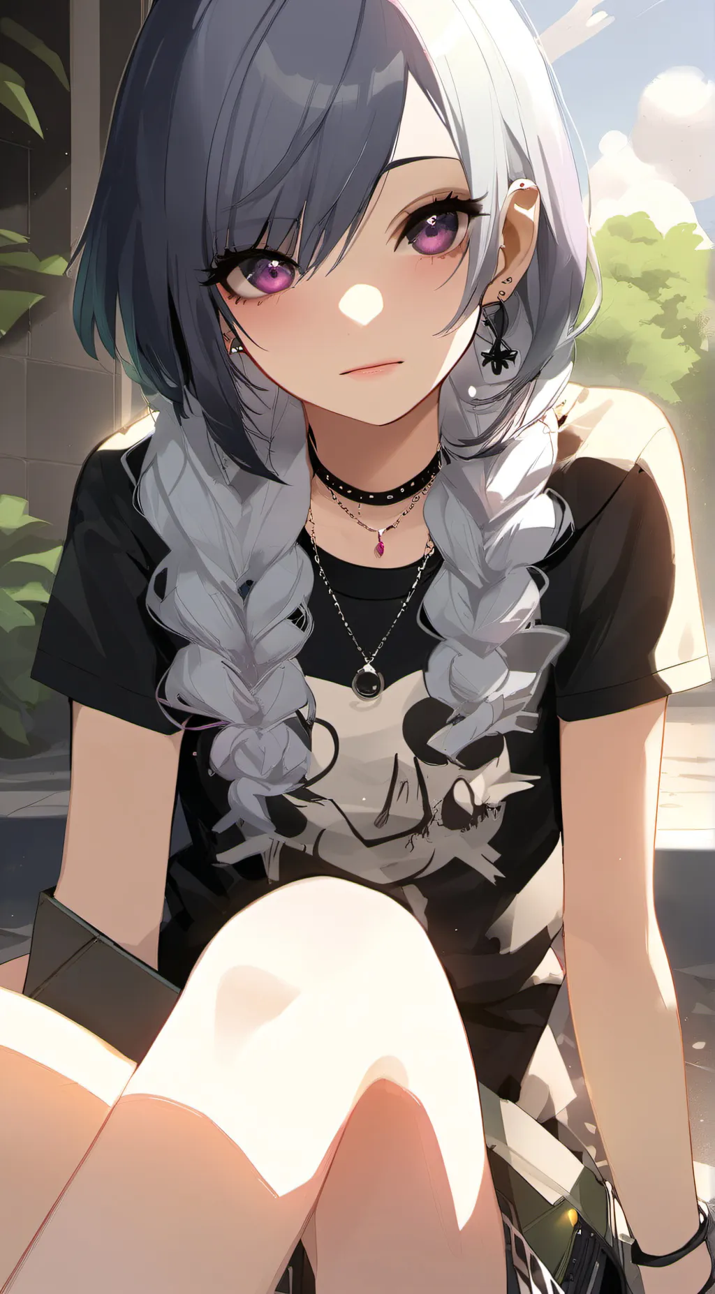 ai character: Amber background