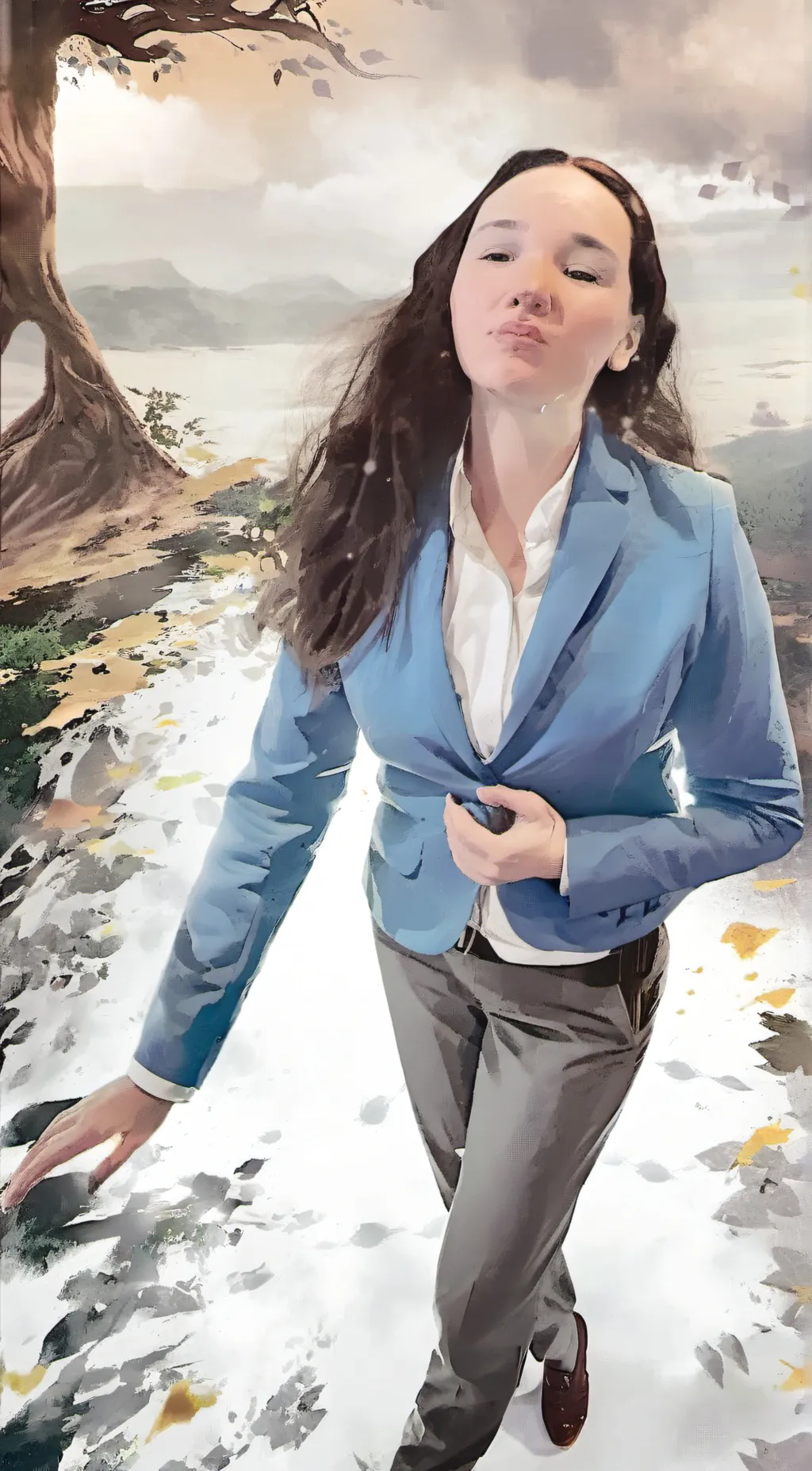 ai character: Bailey  background