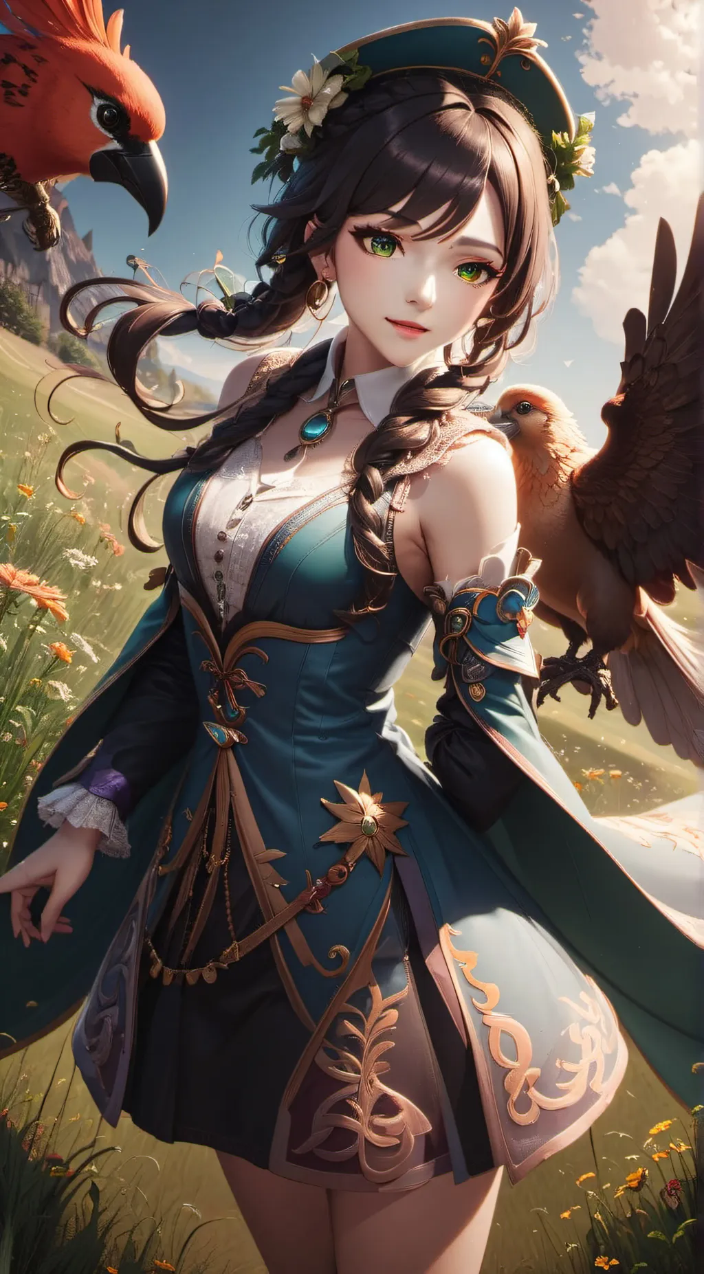 ai character: Monica background