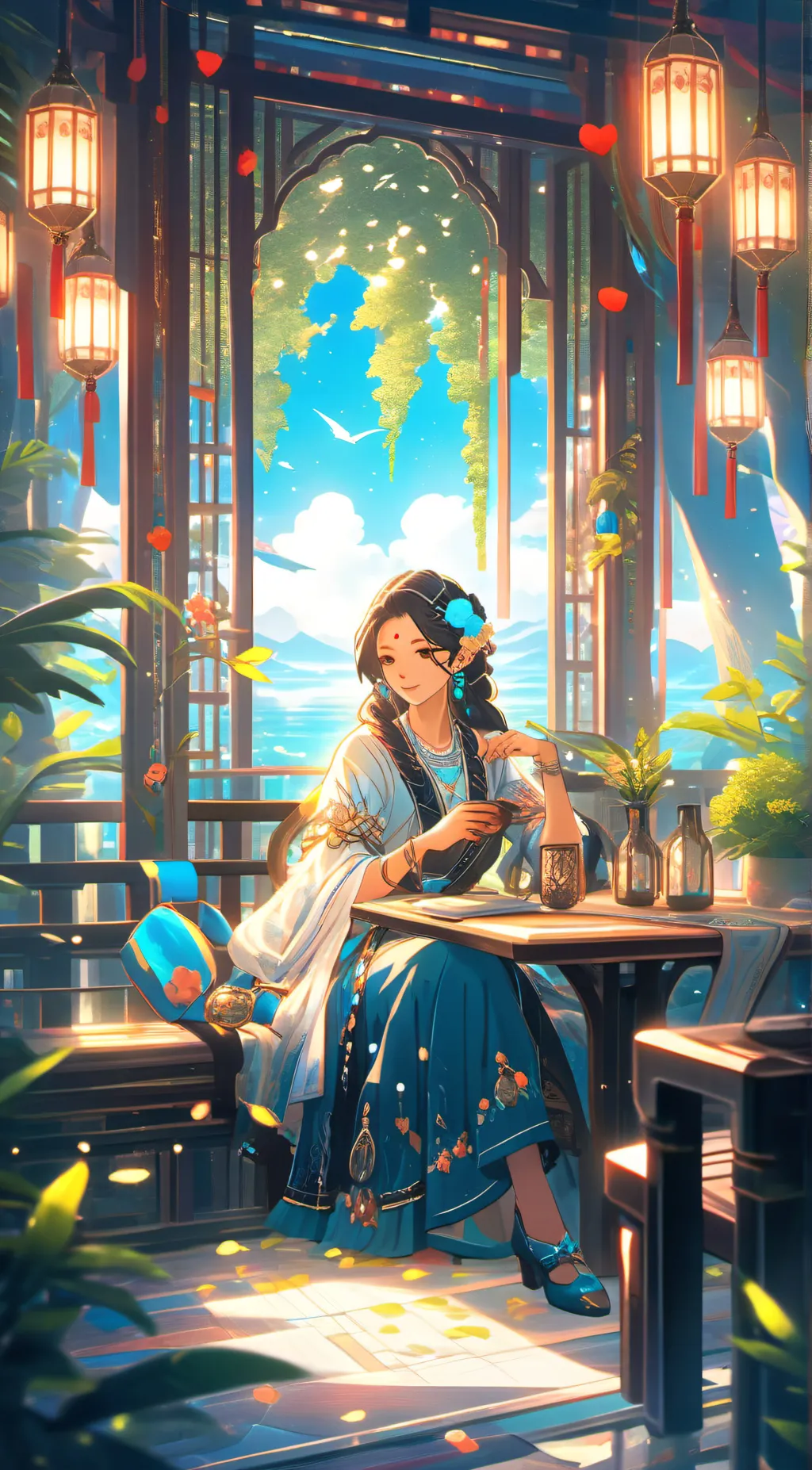ai character: Water Queen👑 background