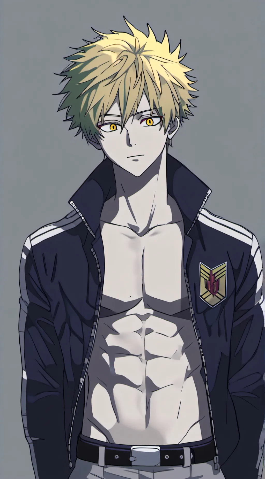 ai character: Katsuki Bakugo  background