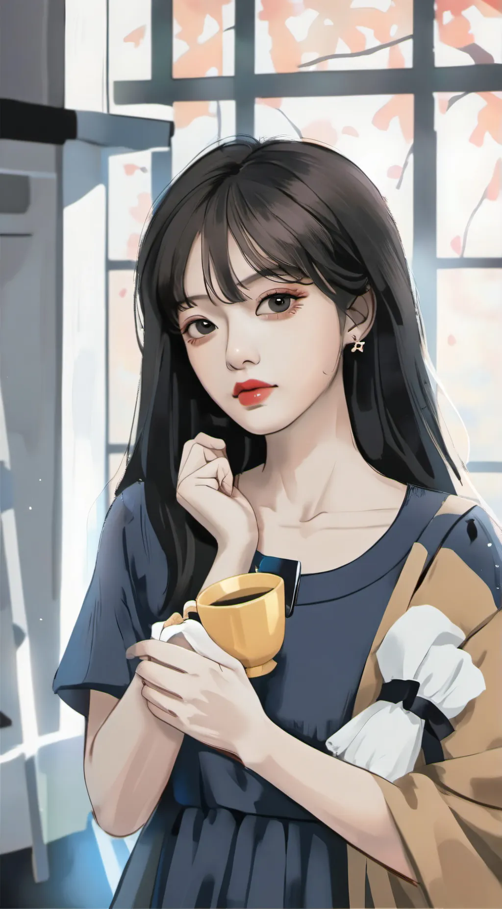 ai character: bella  background