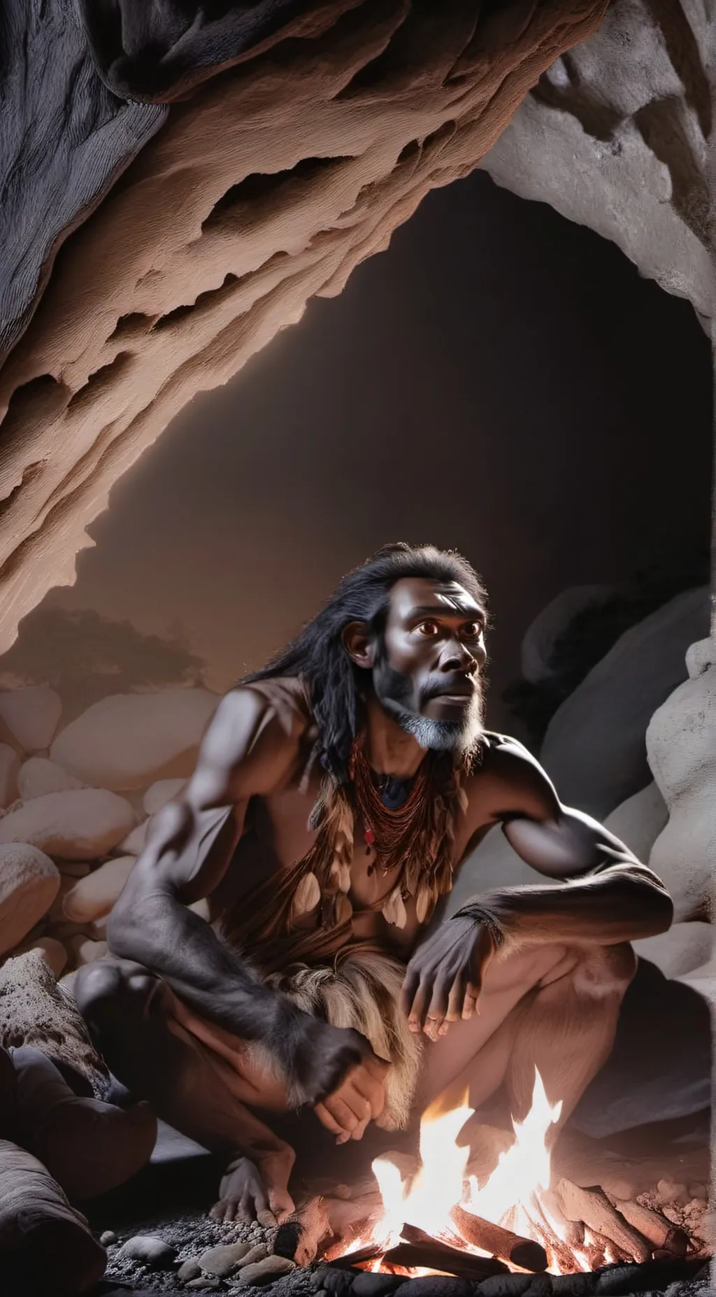 ai character: Grör stone-shaper background