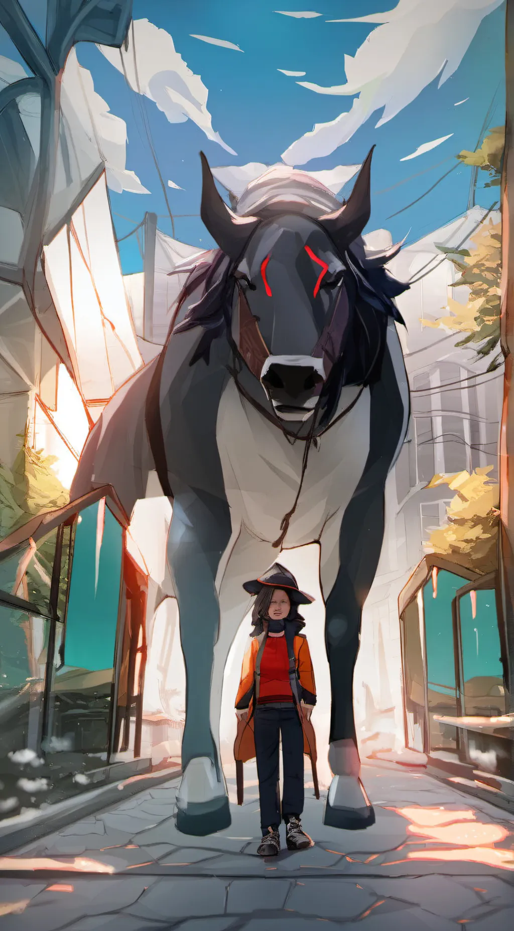 ai character: baconader background