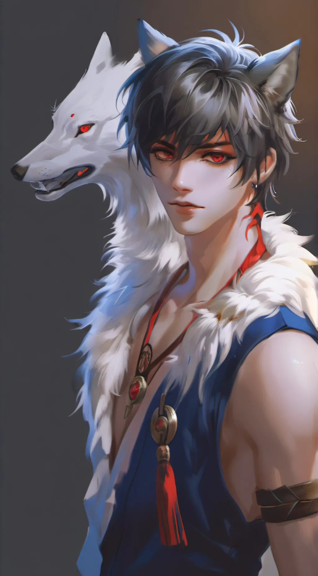 ai character: Harvey  background